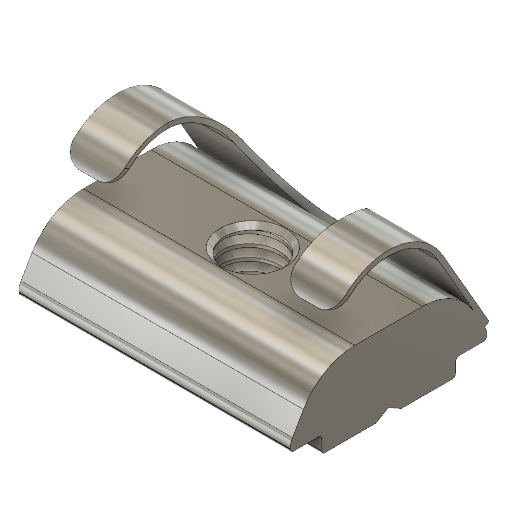 M5S30-PF MODULAR SOLUTIONS ZINC PLATED FASTENER<BR>M5 SQUARE NUT 30 W/POSITION FIX